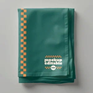 Napkin Mockup For Tableware Branding PSD