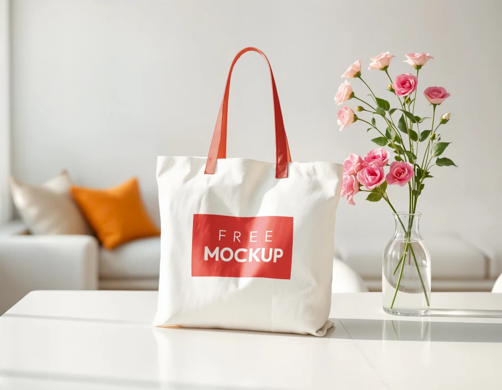 High-Quality Tote Bag Mockup for Logo & Merch Design (PSD)