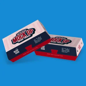Realistic Food Container Box Mockup for Packaging & Branding (PSD)