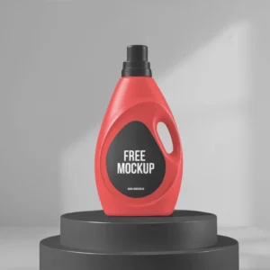 Realistic Fabric Softener Bottle Mockup for Packaging & Branding (PSD)